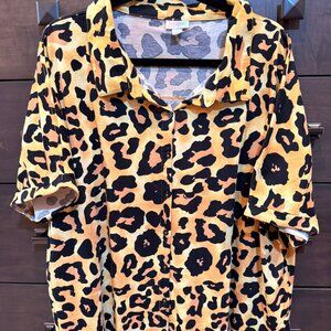 LuLaRoe CHARLIE Button Down Shirt 2XL